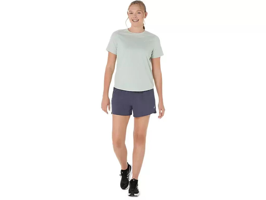 asics silberne 4in kurze