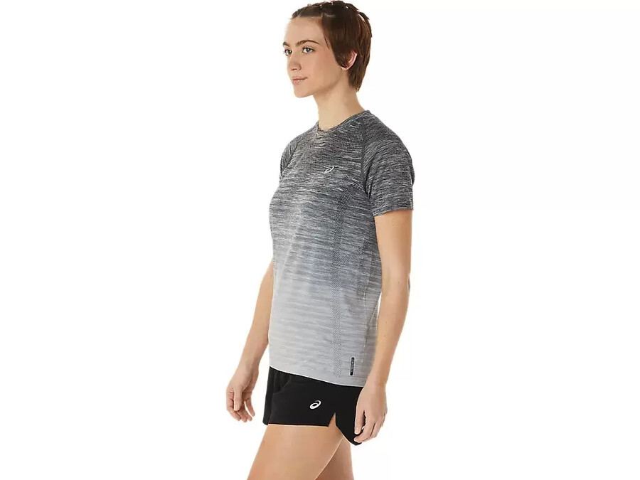 nahtloses kurzarm-top fÜr damen