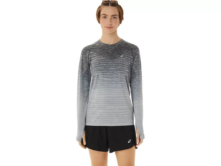 nahtloses langarm-top fÜr damen