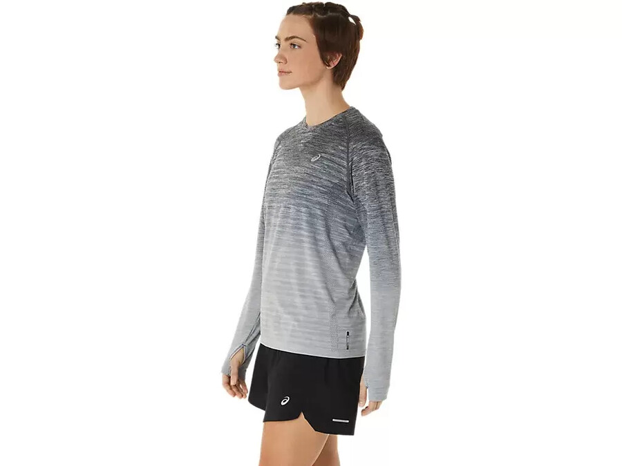 nahtloses langarm-top fÜr damen