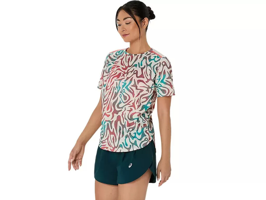 road allover-print kurzarm-top