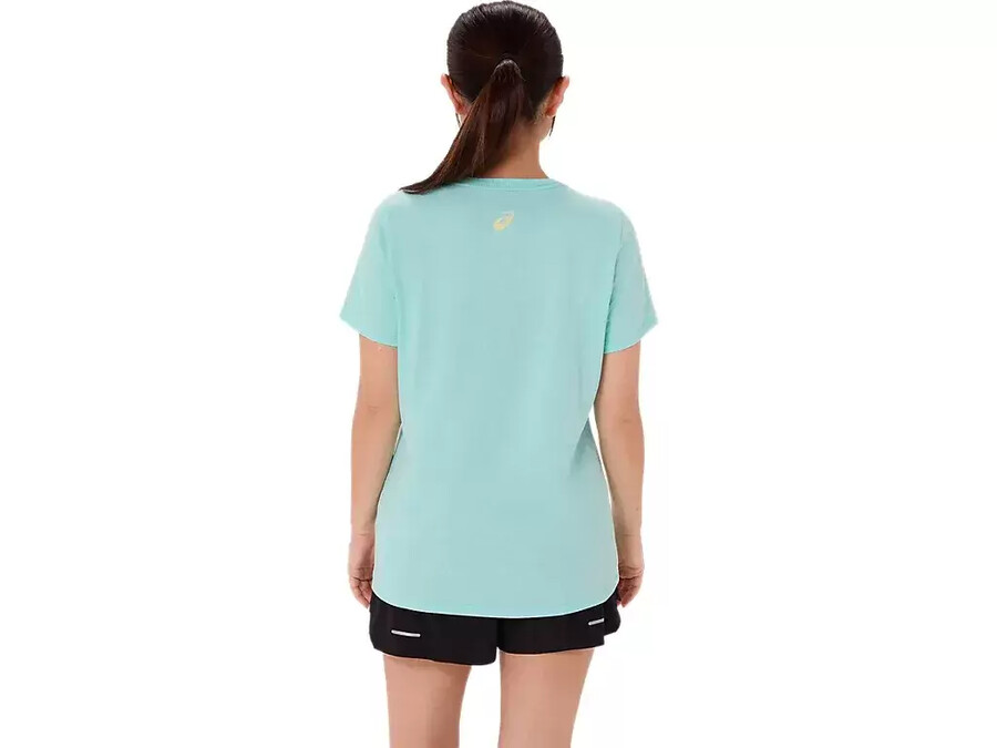 asics stripes v-neck fÜr damen