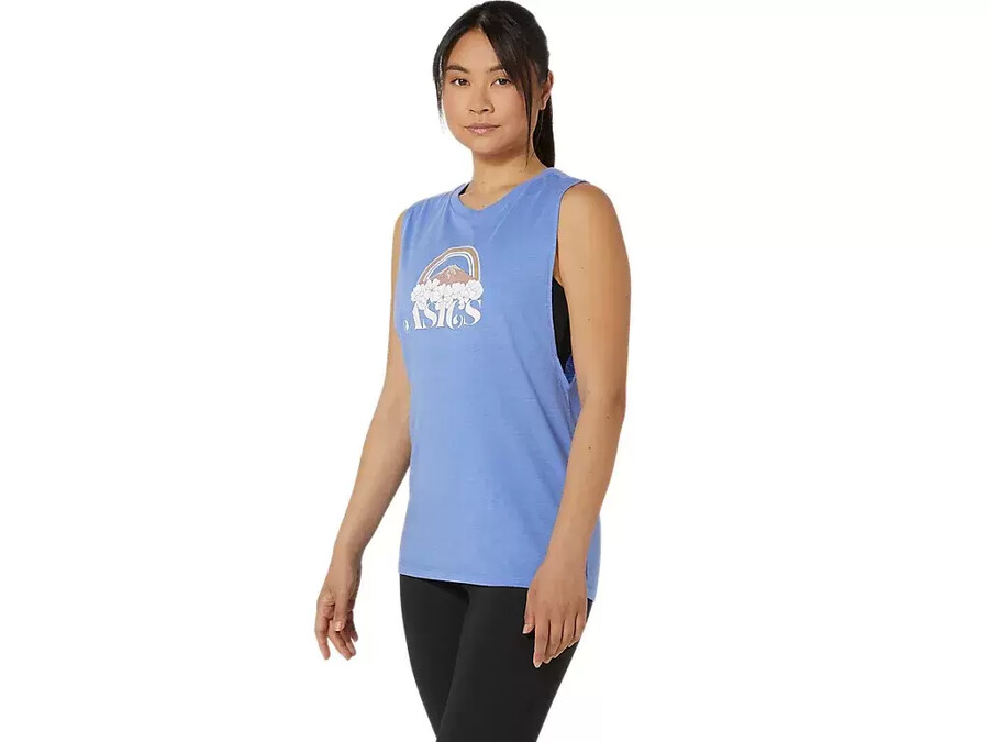 asics your adventure muscle tee fÜr damen
