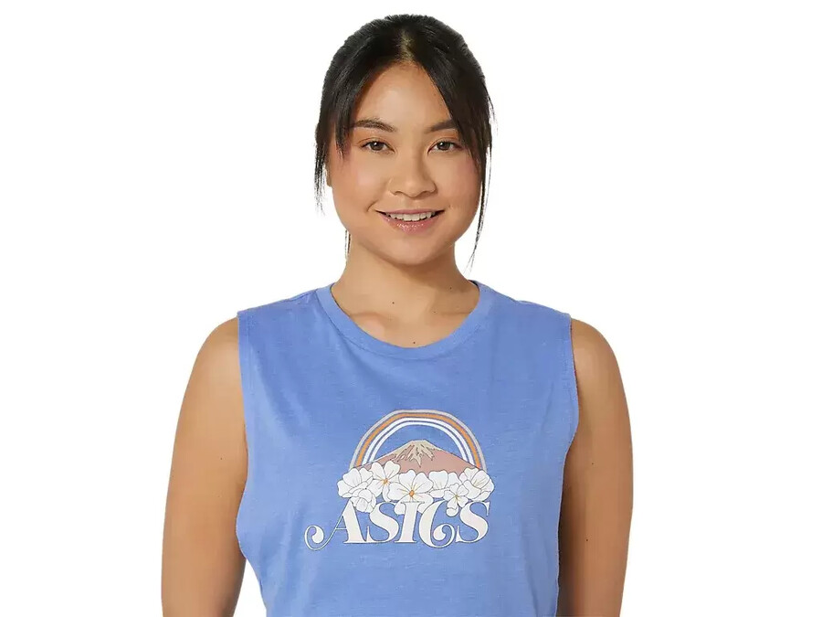 asics your adventure muscle tee fÜr damen