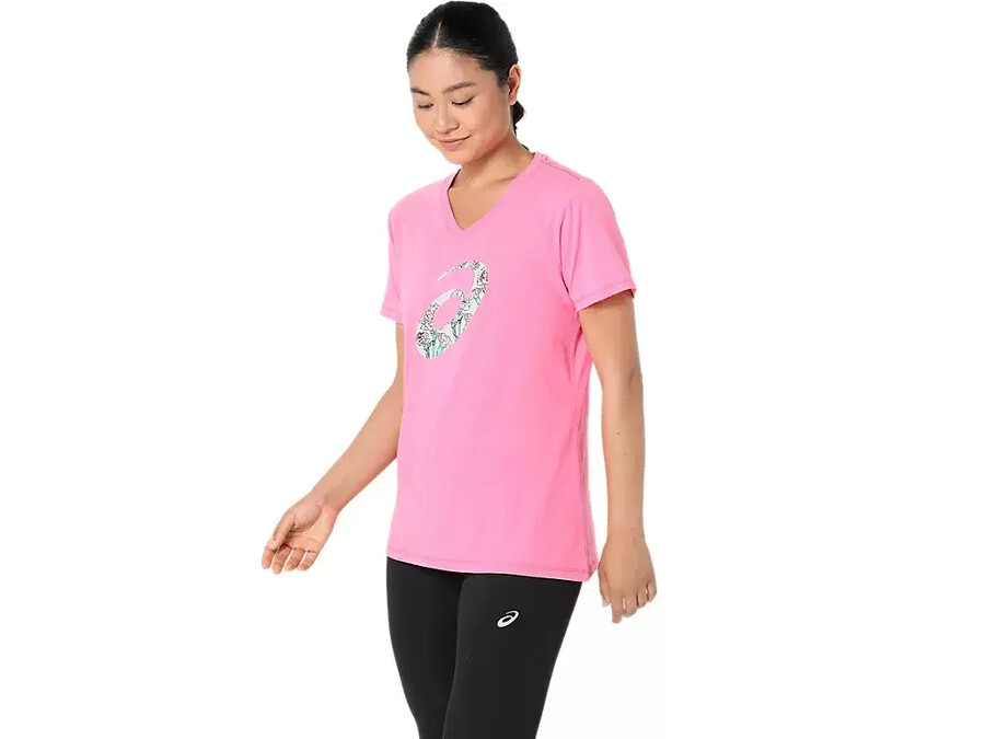 carnation kurzarm-v-ausschnitt-shirt fÜr damen