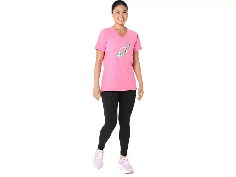 carnation kurzarm-v-ausschnitt-shirt fÜr damen