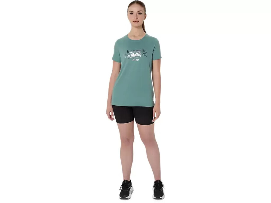asics foil kurzarm-t-shirt fÜr damen