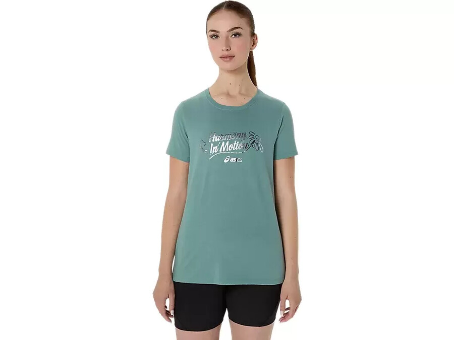 asics foil kurzarm-t-shirt fÜr damen