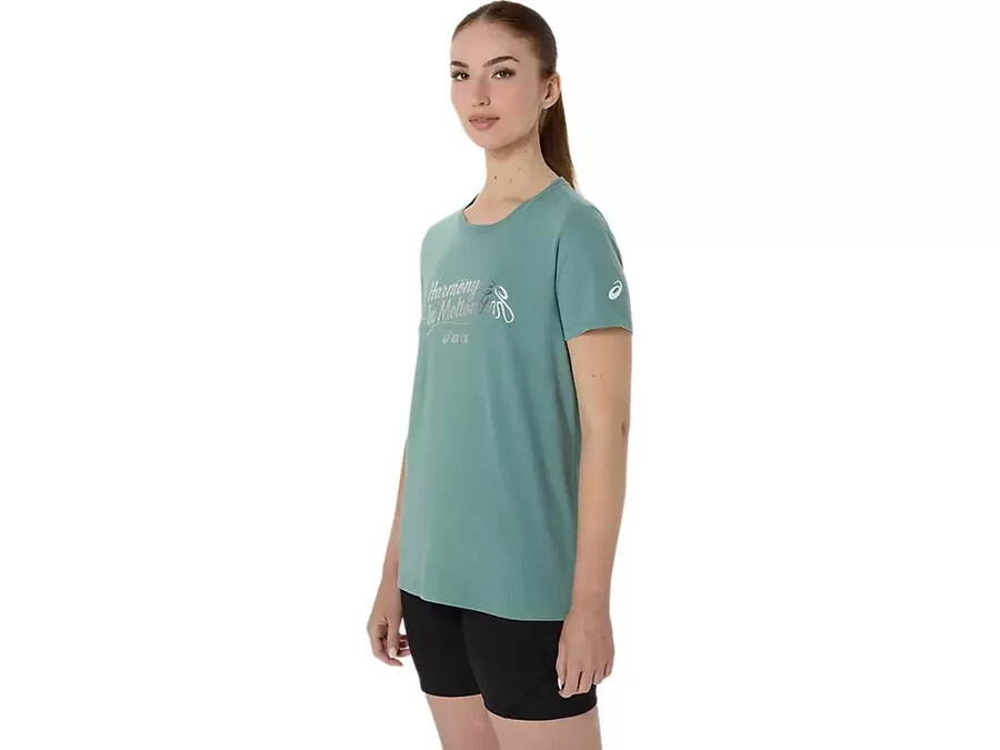 asics foil kurzarm-t-shirt fÜr damen