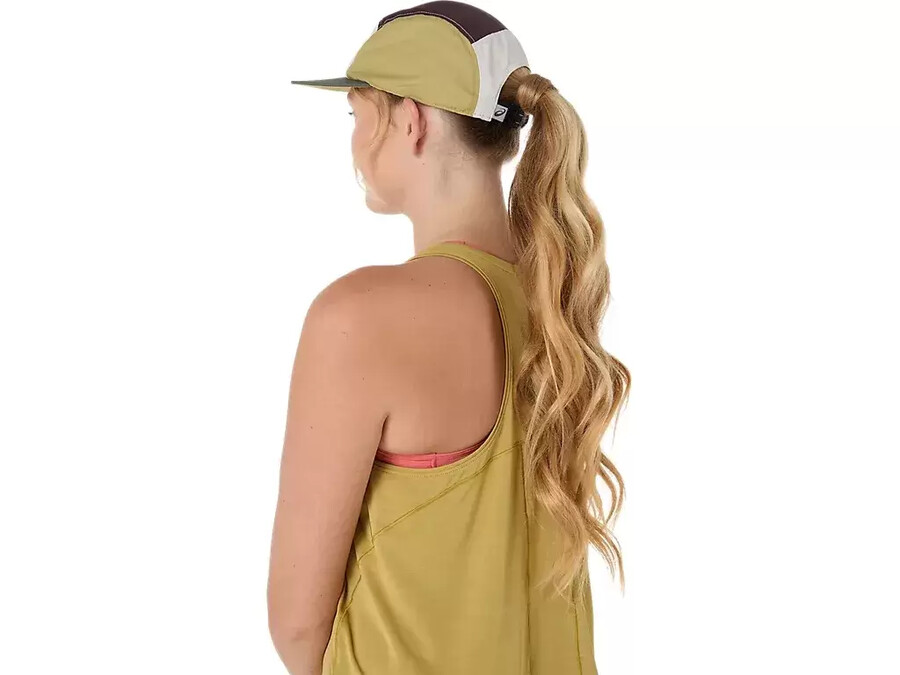 asics 5 panel cap