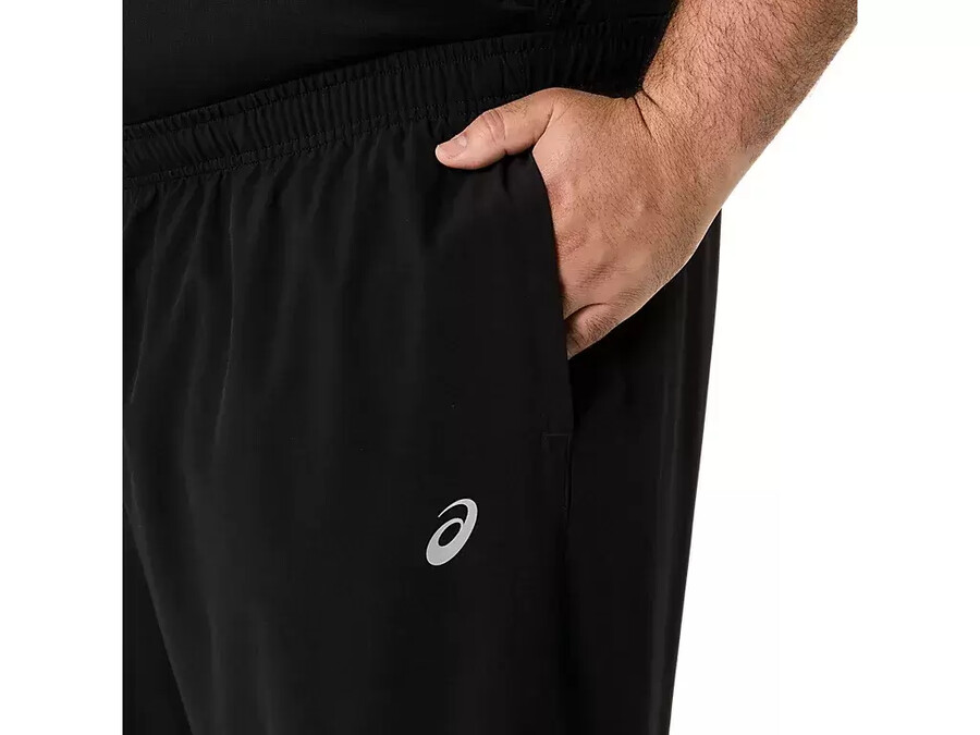 asics silberne gewebte hose