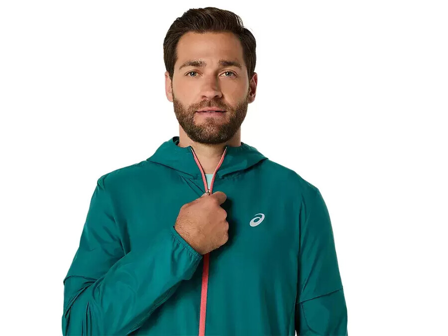 asics silberne jacke