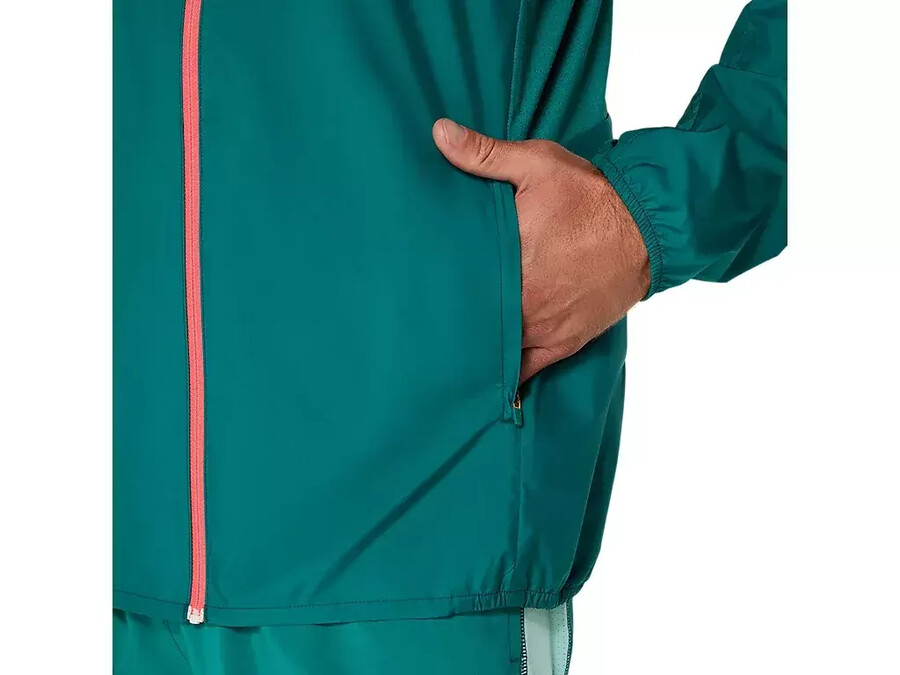 asics silberne jacke