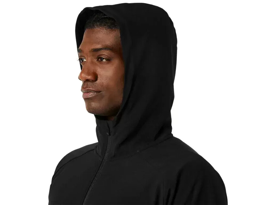 hoodie aus strickjersey mit durchgehender reissverschluss