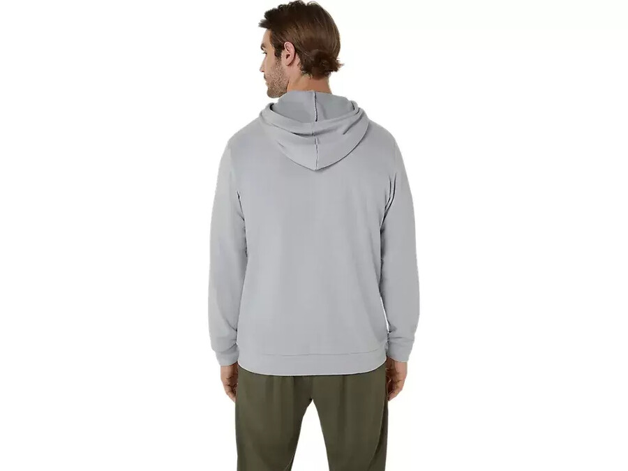 sweat-kapuzenpullover mit durchgehendem reissverschluss