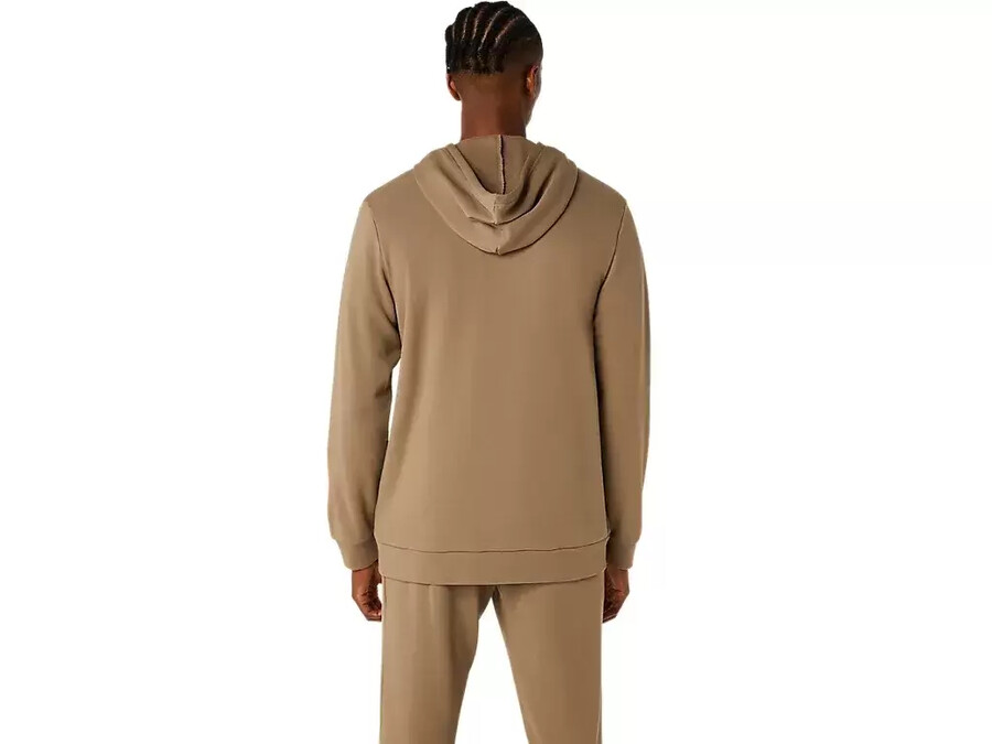 sweat-kapuzenpullover mit durchgehendem reissverschluss