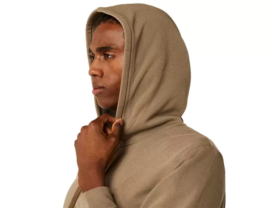 sweat-kapuzenpullover mit durchgehendem reissverschluss