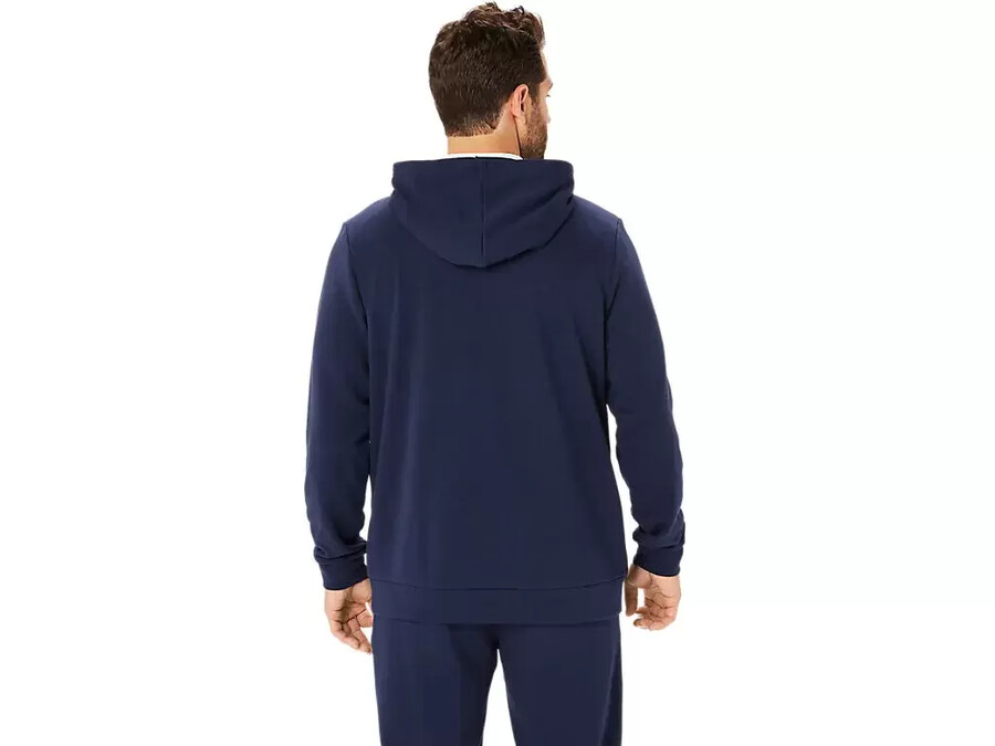 sweat-kapuzenpullover mit durchgehendem reissverschluss