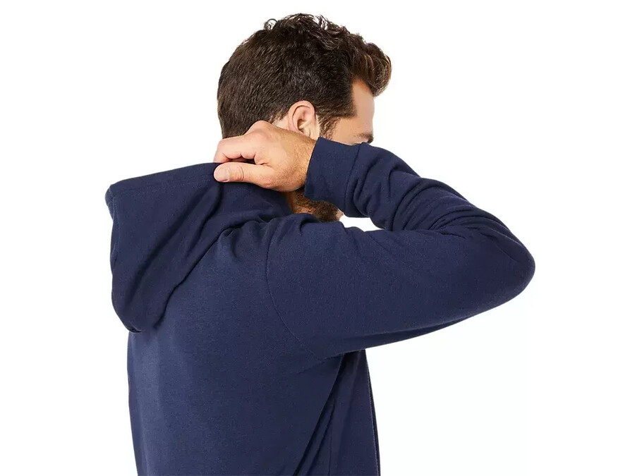 sweat-kapuzenpullover mit durchgehendem reissverschluss