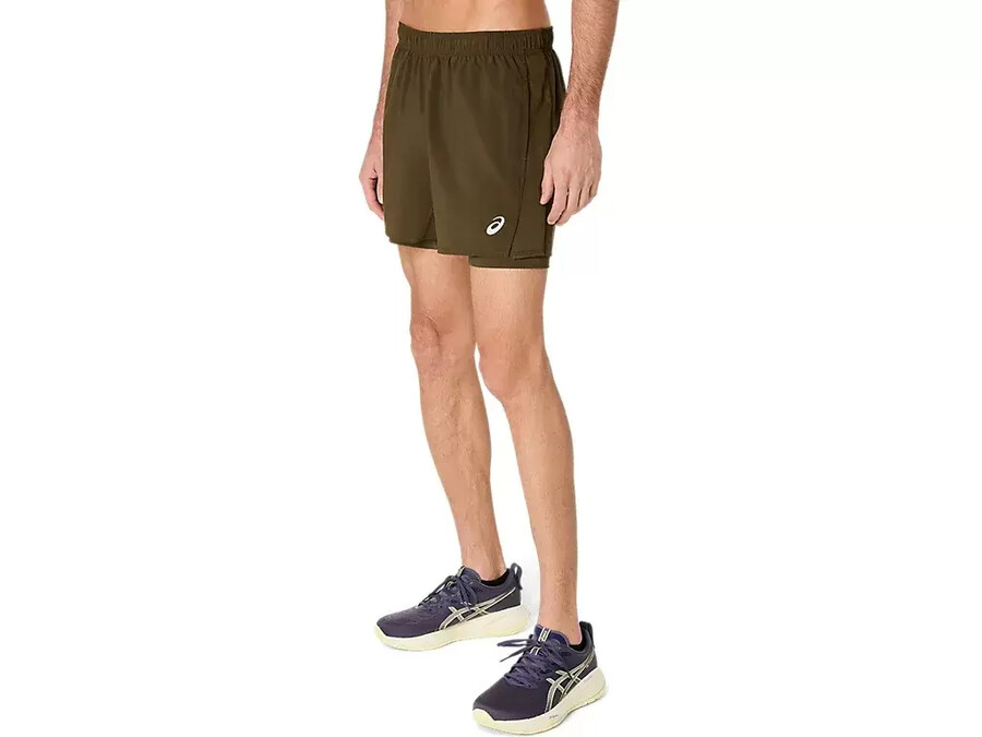 asics silberne 2n1 5in kurze