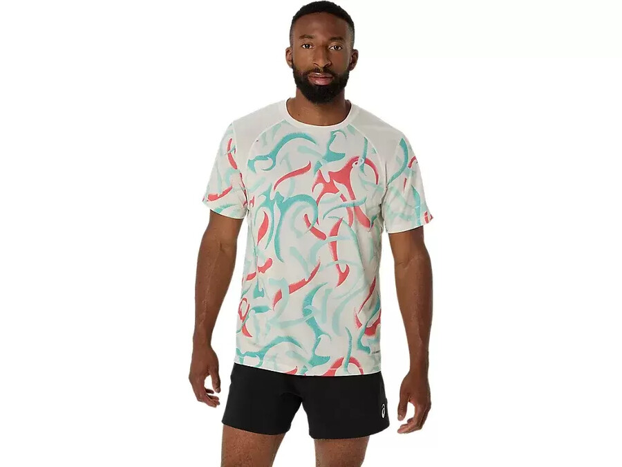road allover-print kurzarm-top