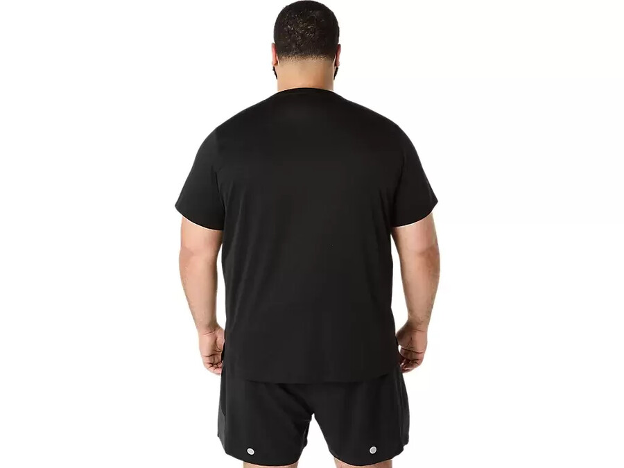 asics silbernes kurzarm-oberteil