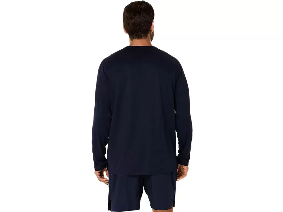asics silbernes langarm-oberteil