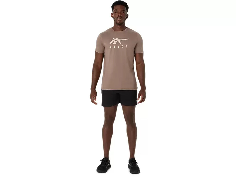 asics gestreiftes kurzarm-t-shirt