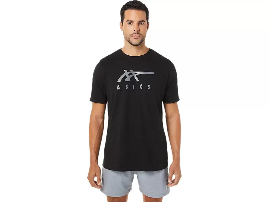 asics gestreiftes kurzarm-t-shirt