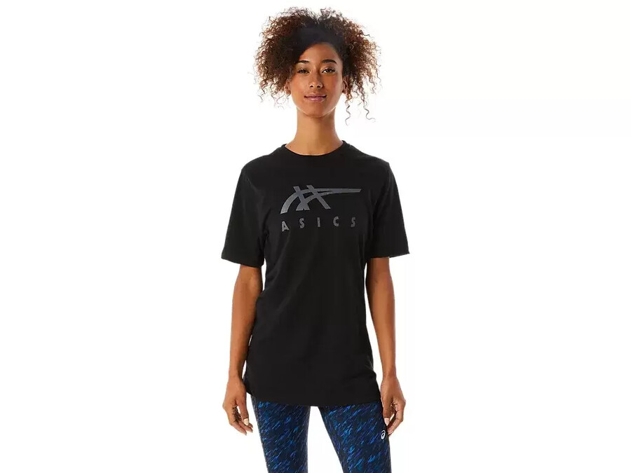 asics gestreiftes kurzarm-t-shirt