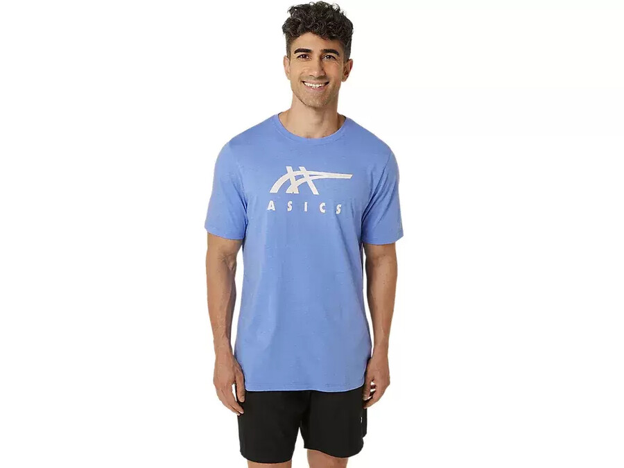 asics gestreiftes kurzarm-t-shirt