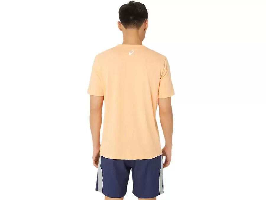 asics hibiscus slogan t-shirt