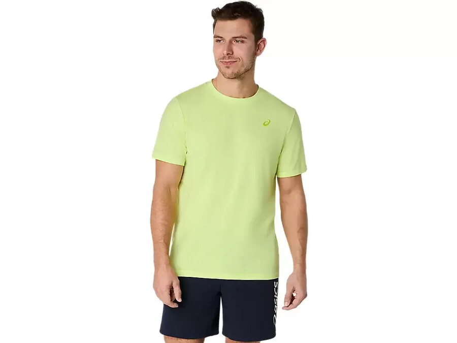 asics t-shirt mit spirale-stickerei