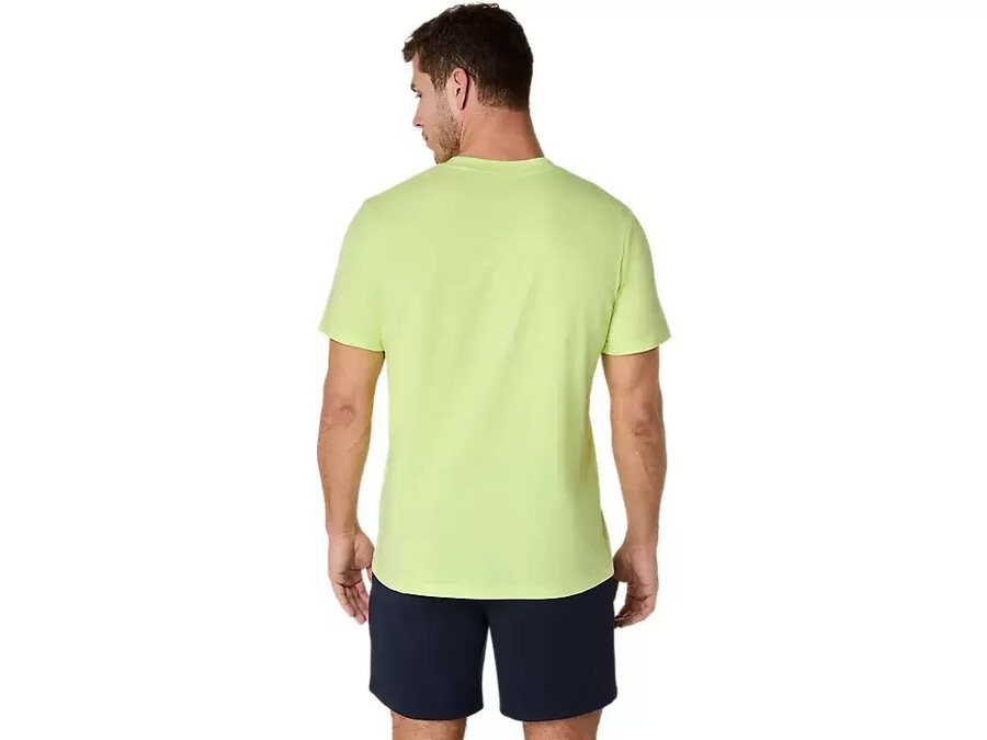asics t-shirt mit spirale-stickerei