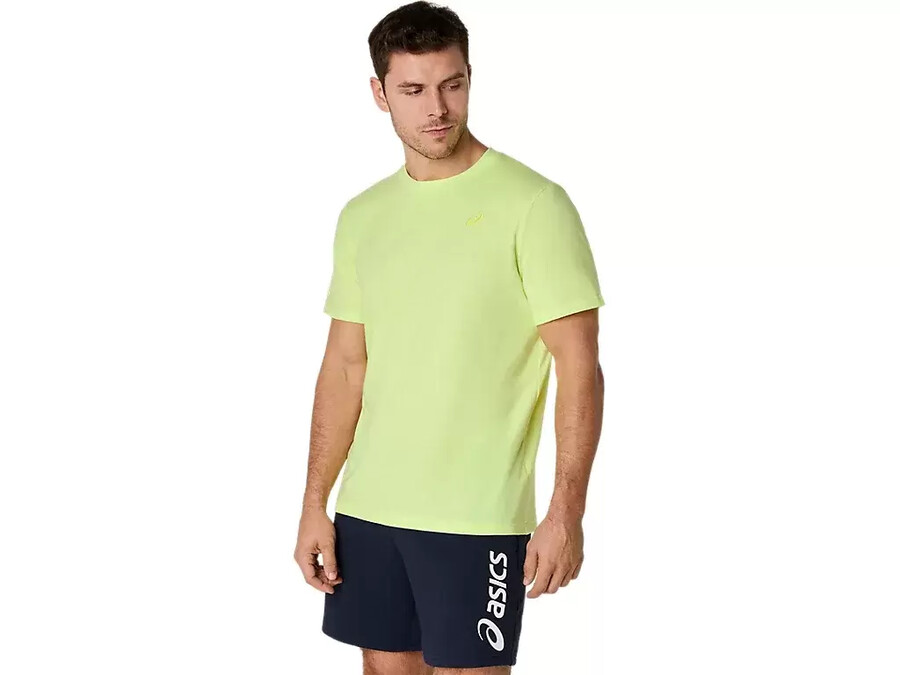 asics t-shirt mit spirale-stickerei