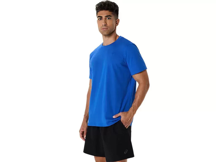 asics t-shirt mit spirale-stickerei