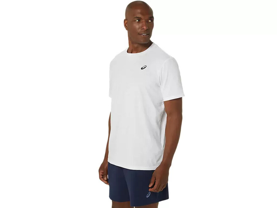 asics t-shirt mit spirale-stickerei
