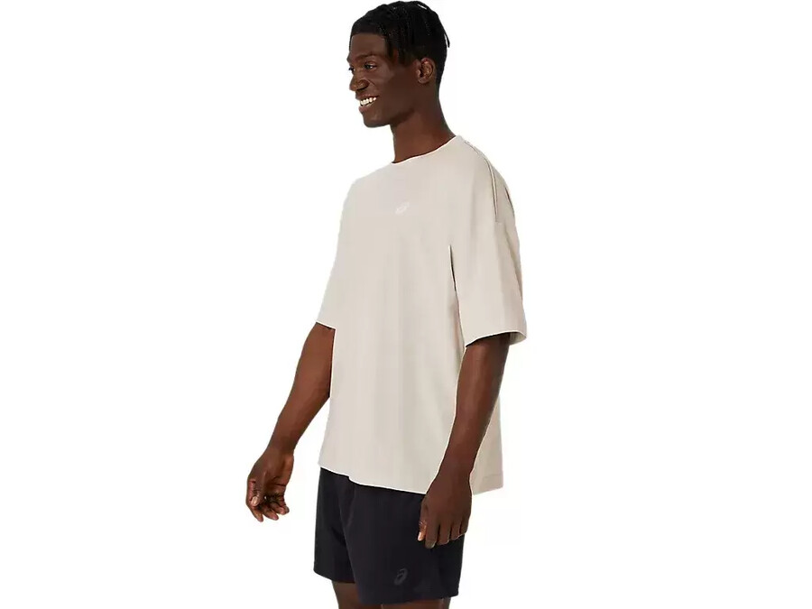 asics t-shirt mit stickerei „spiral relax