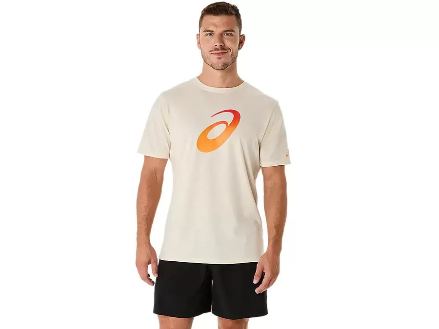 unisex kurzarm t-shirt mit farbverlauf und spirale