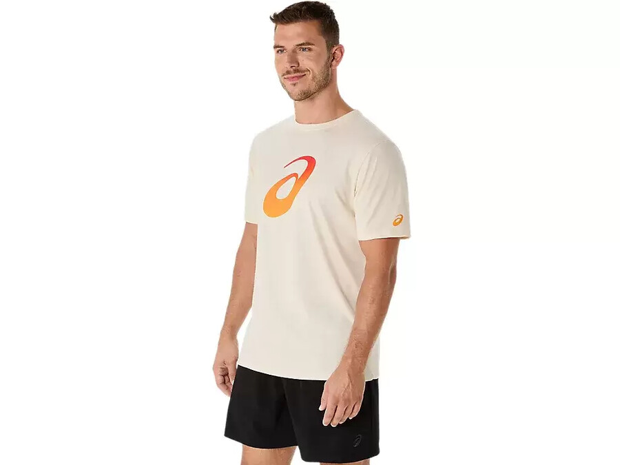 unisex kurzarm t-shirt mit farbverlauf und spirale