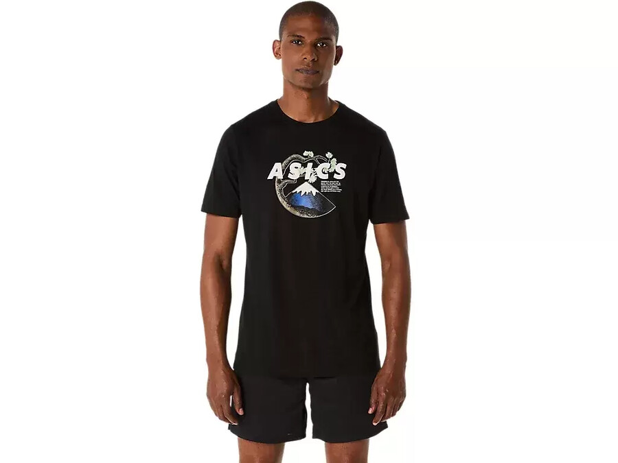 unisex asics outdoor kurzarm-t-shirt