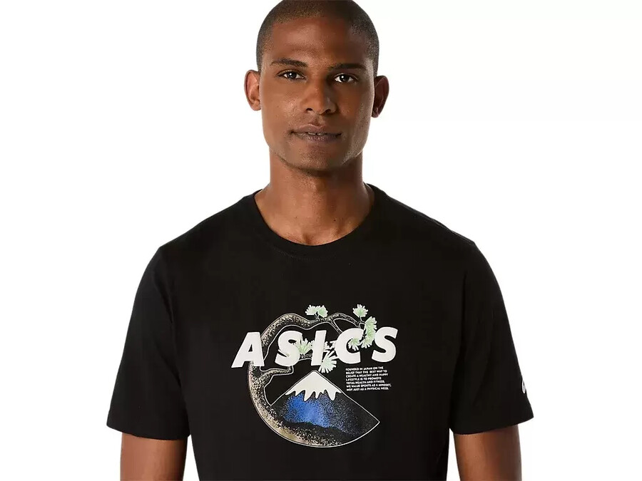 unisex asics outdoor kurzarm-t-shirt